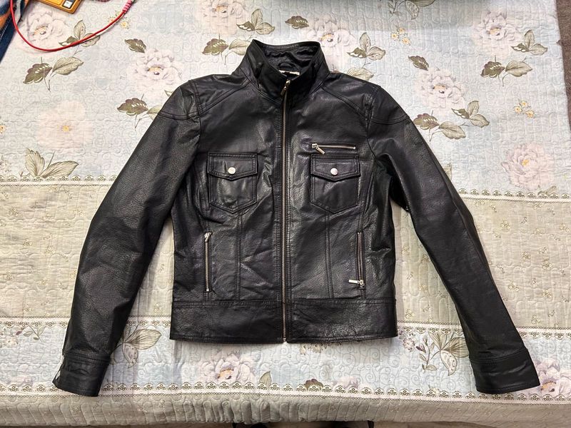 Genuine Leather Jacket (Black)