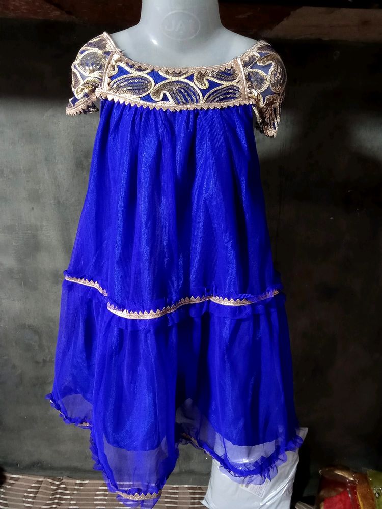 Navy Blue Color Frock Very Cute And Good