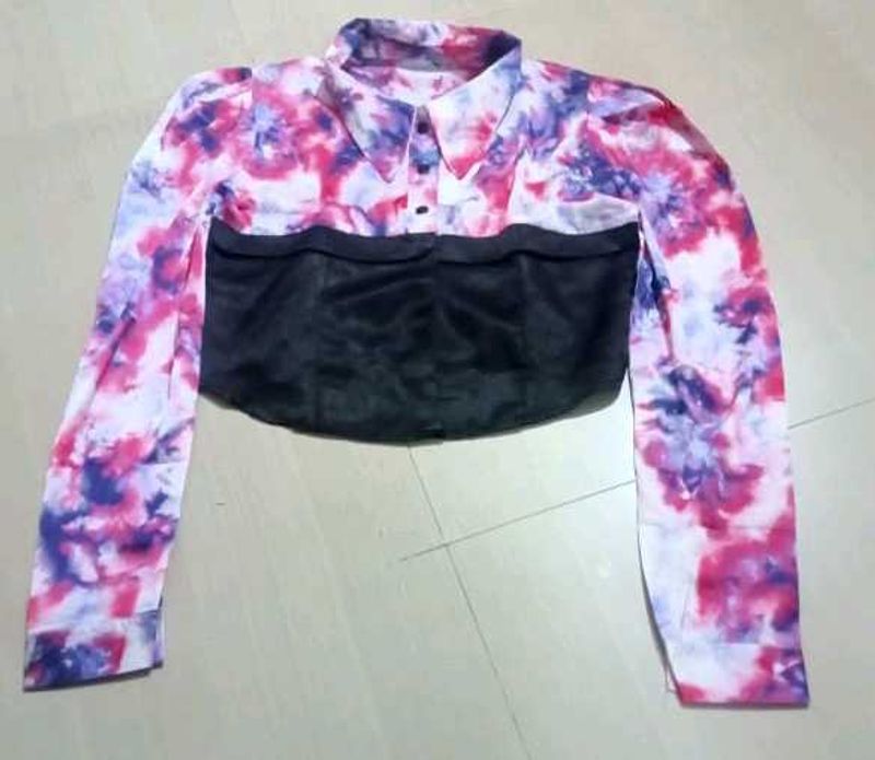 Tie-Dye Corset Crop Top