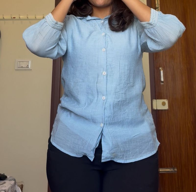 🦋Affordable !! Light Blue Shirt