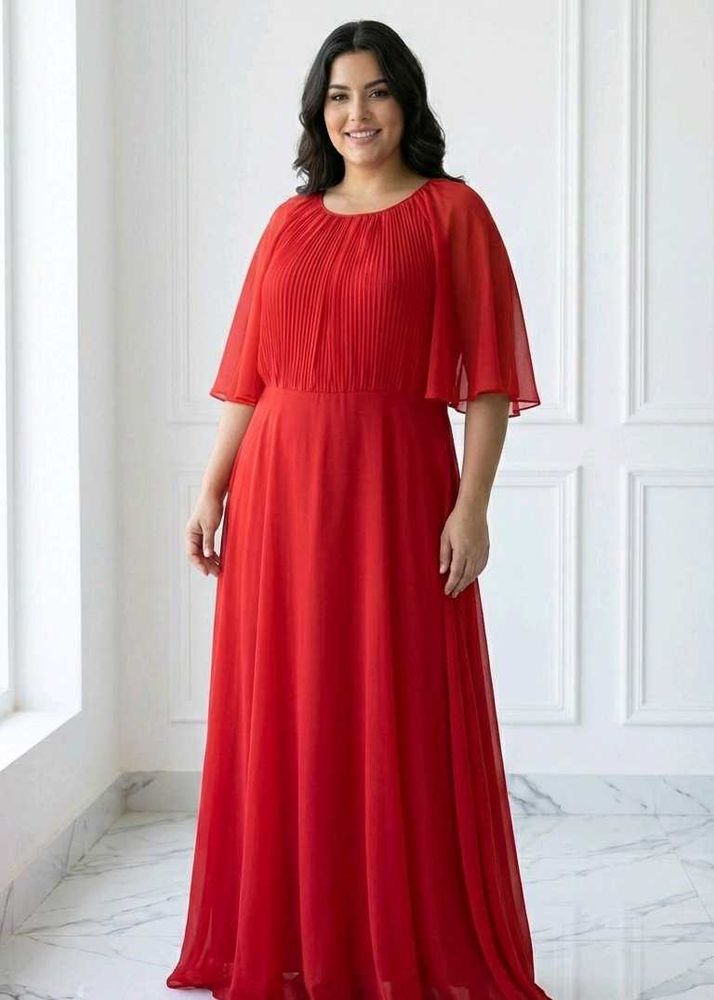 Elegant Red Maxi Dress