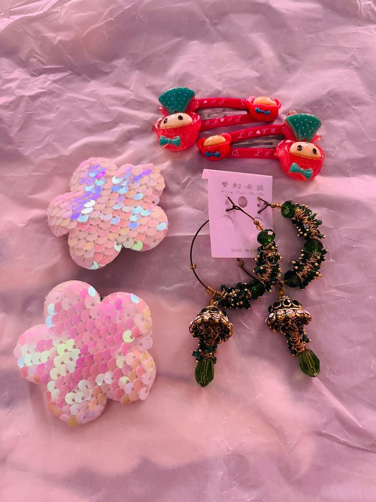 Earrings With Hair Pins