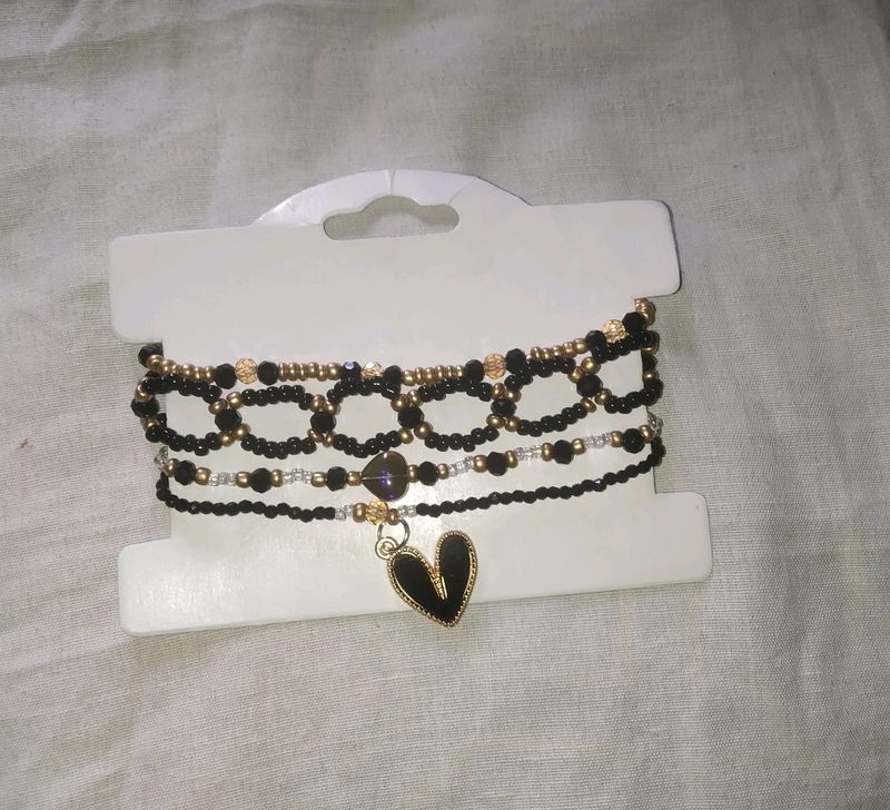 Black &amp; Golden New Handmade Bracelet