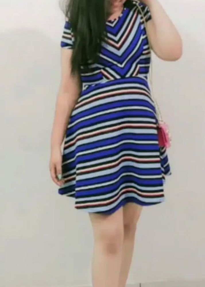 Striped Skater Dress