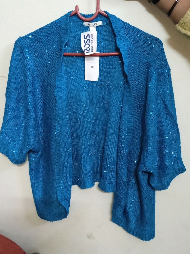 Its Party Wear Shrug With Sequence Make It Shine