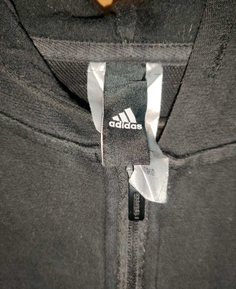 Adidas Black Zip-Up Hoodie