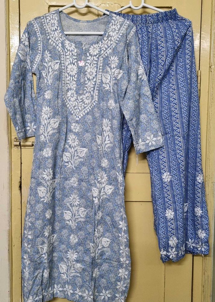 Chaikankari Kurta Set