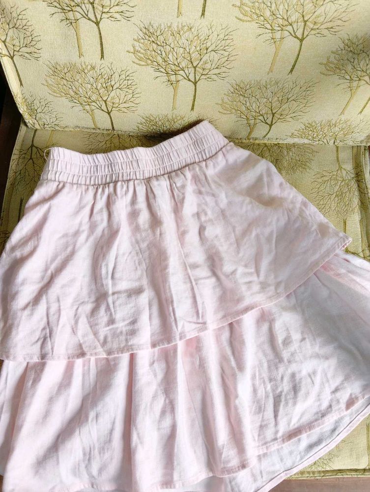OXXO 2 Tier/Layer Cute Pink Skirt