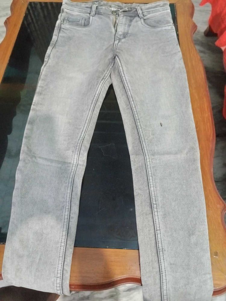 Grey Denim Jeans