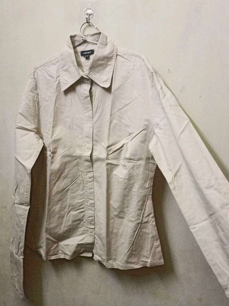 Cream Colour Shirt Girls