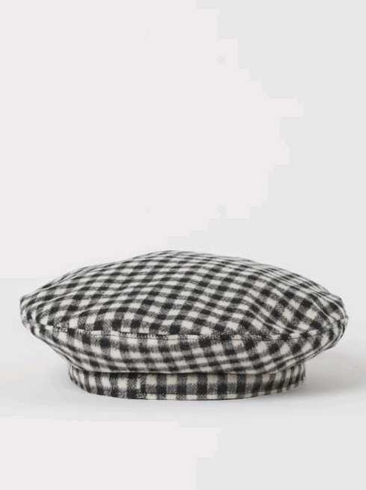 Checkered Beret Hat