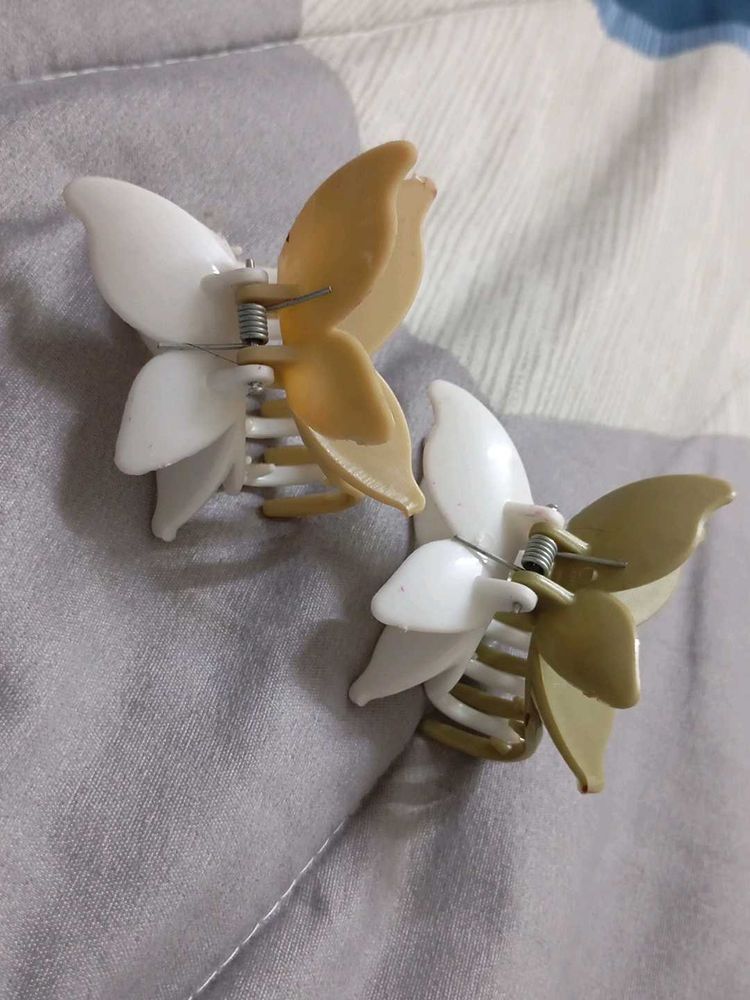 Butterfly Claw Hair Clips - Set of 2