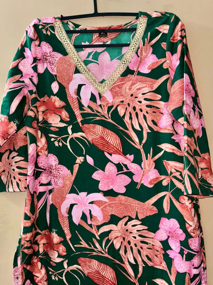 Floral Print Kurta Set