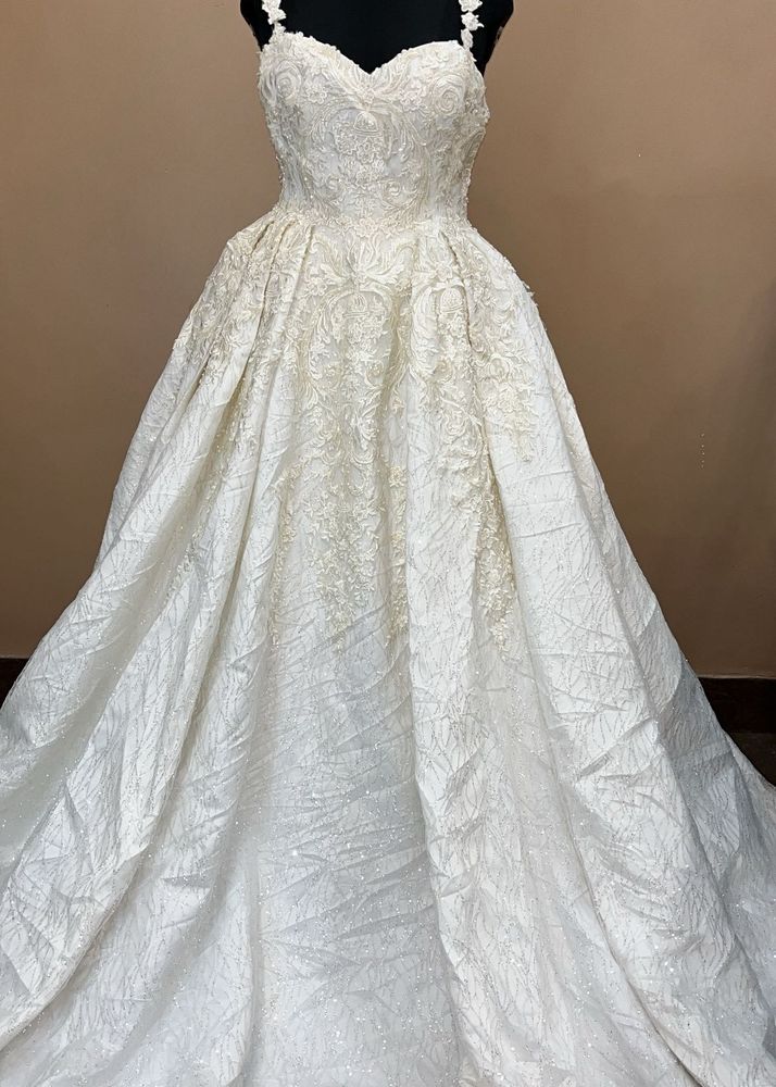 White Heavy Ball Gown