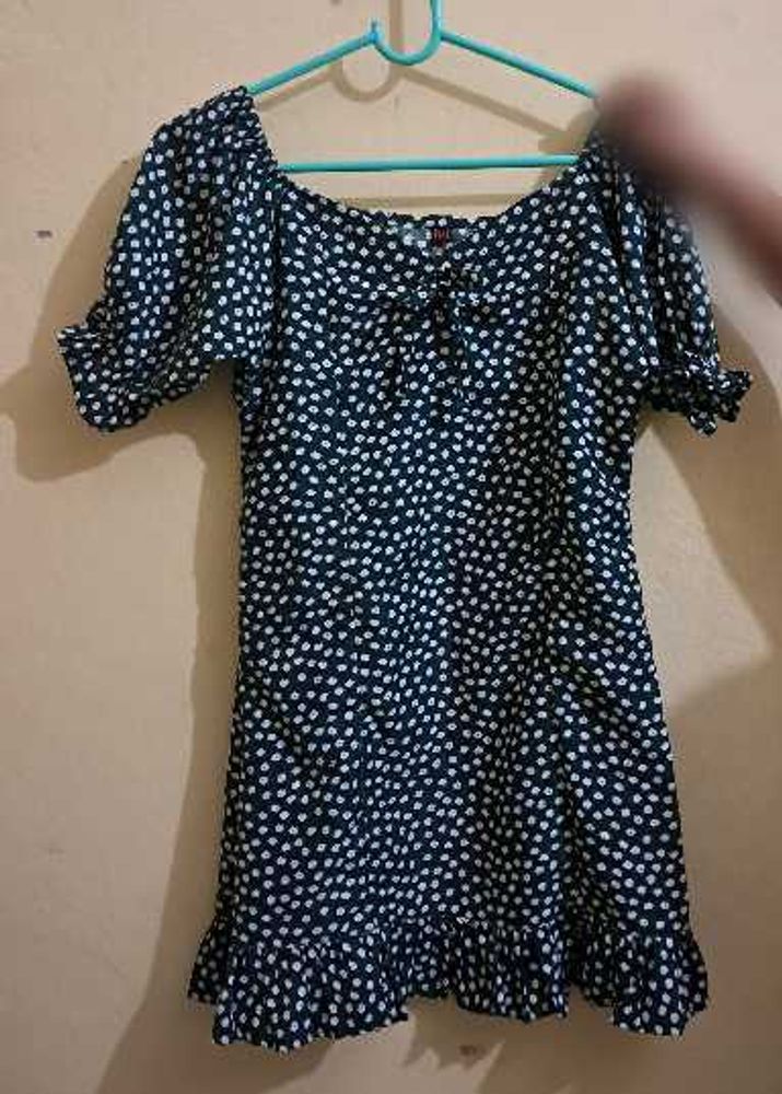 Cute Polka Dot Mini Dress