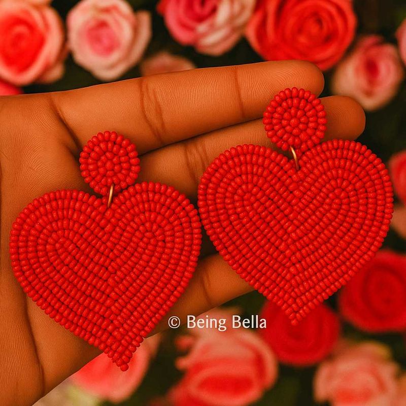 Red Heart Earrings