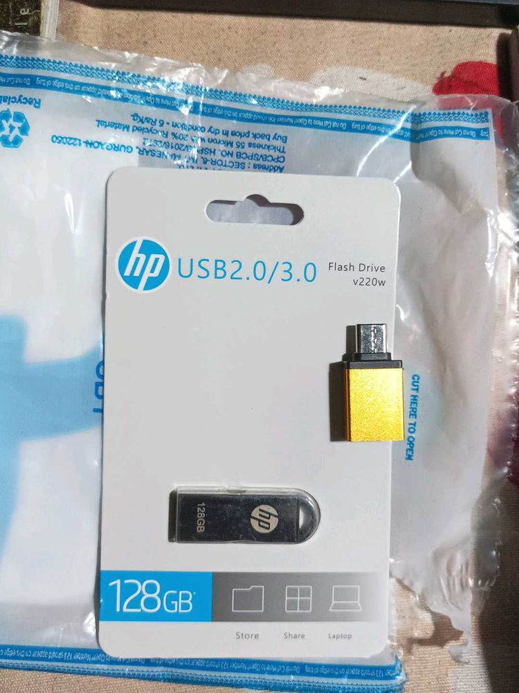 HP 128GB USB 2.0/3.0 Flash Drive