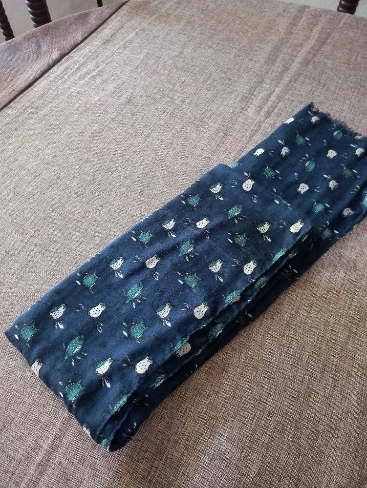 blue printed hijab