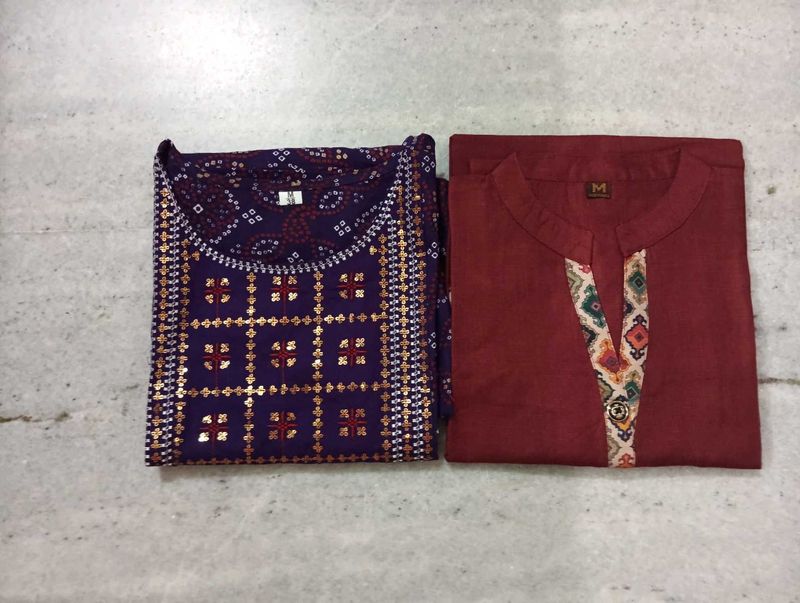 Sale Of 2 Unused Cotton Kurtis For You