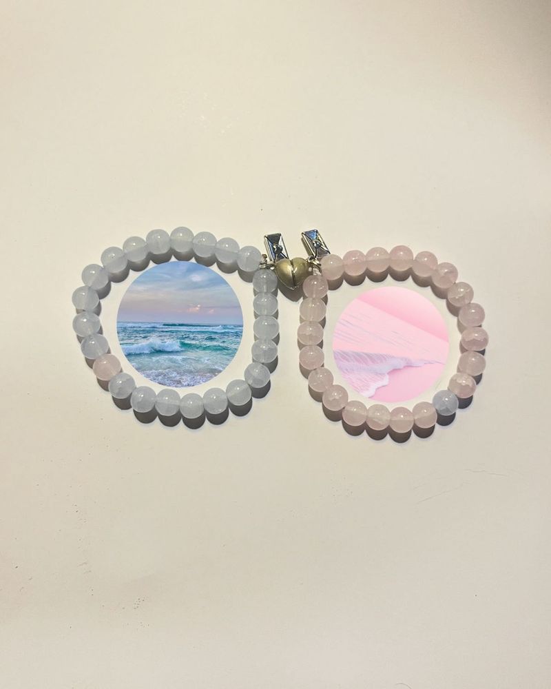 Couple&#39;s Magnetic Bracelet Set