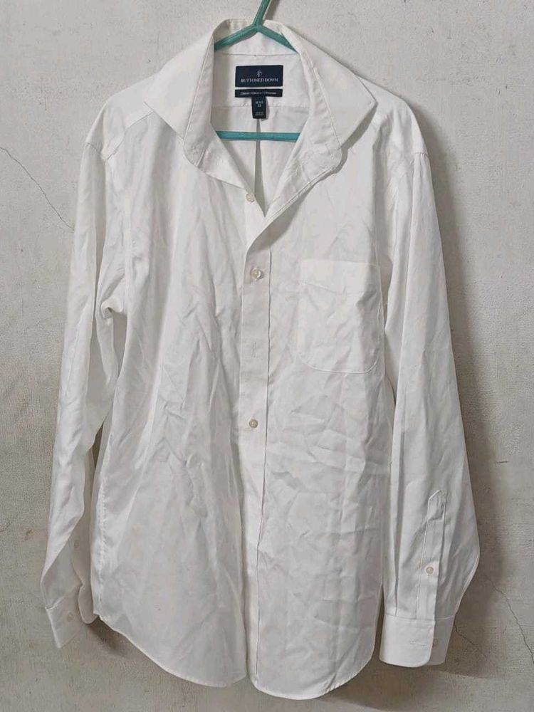 AWESOME WHITE AMERICAN SHIRT Size 42