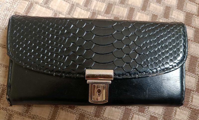 Black Snakeskin Wallet
