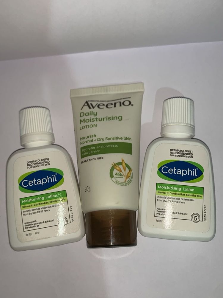 aveeno and cetaphil lotion