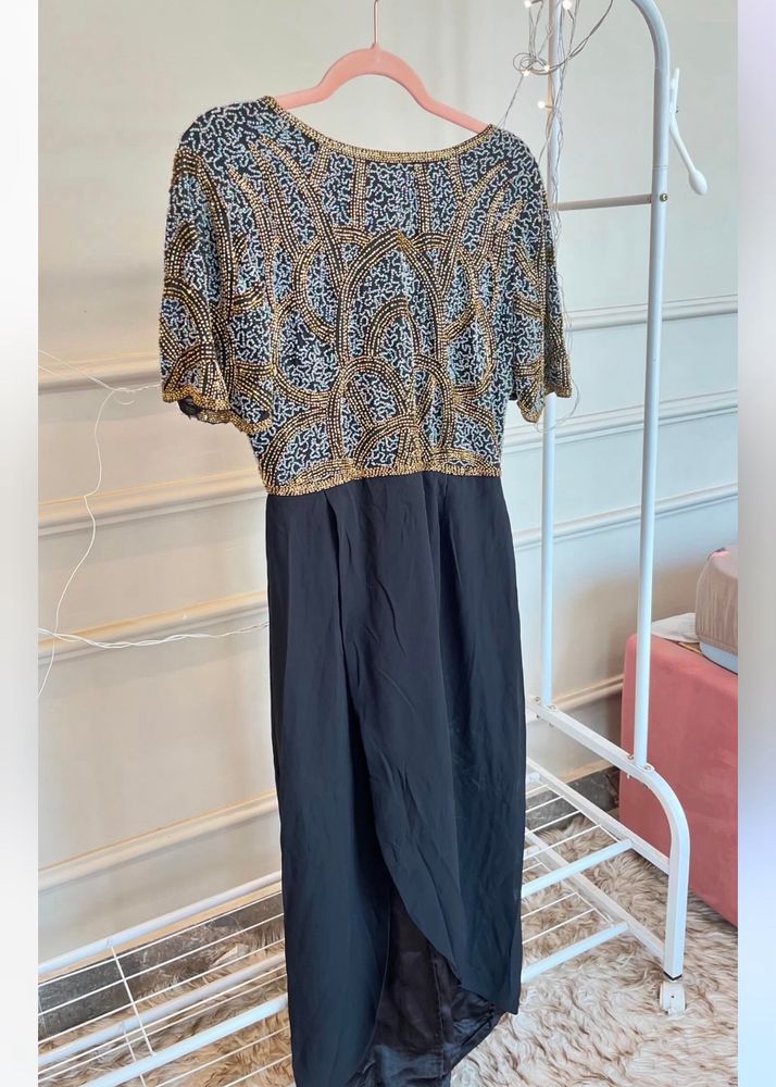 Embellished Wrap Dress