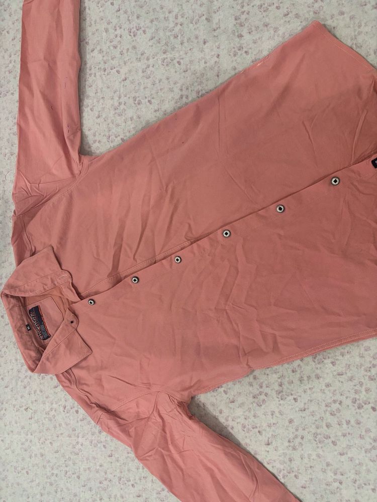 Salmon Button-Down Shirt
