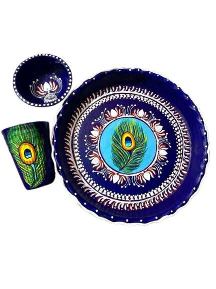 Hand-painted Thali Set