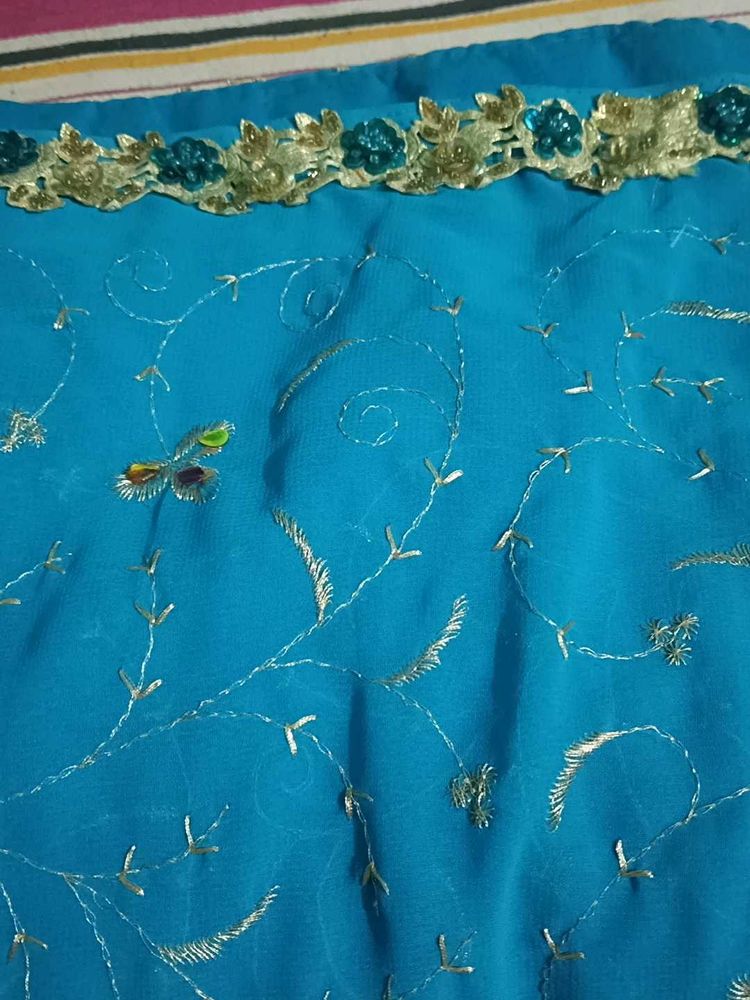 Beautiful Blue Saree