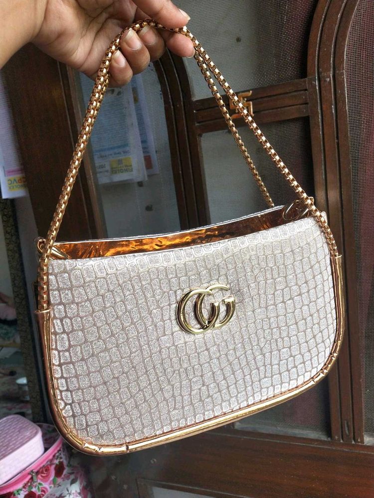 Golden Glitter Party Purse