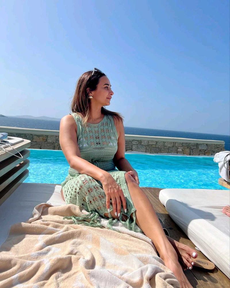 Beautiful Green Crochet Beach Dress