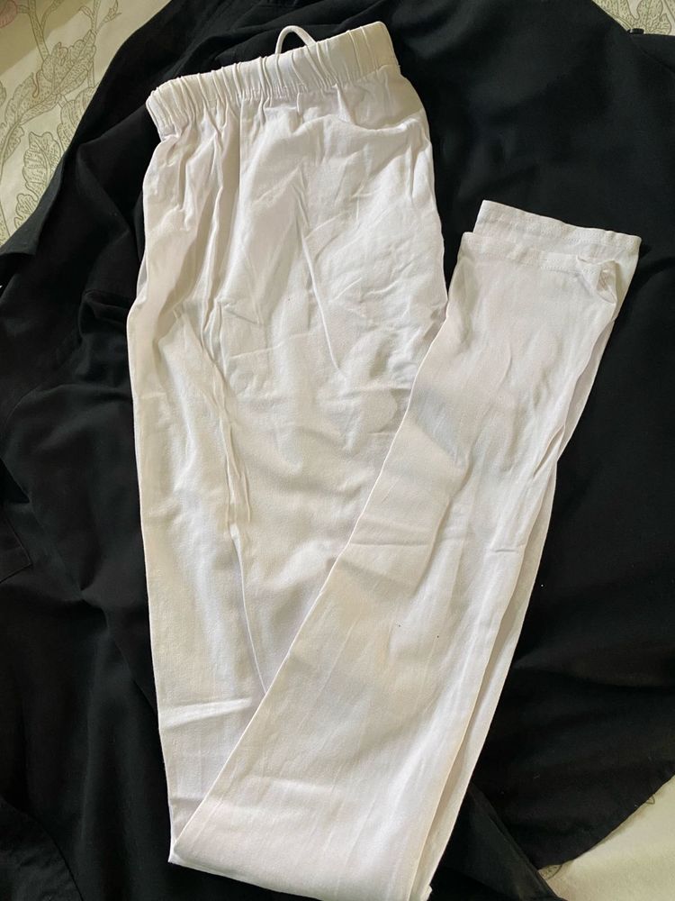 Solid White Leggings