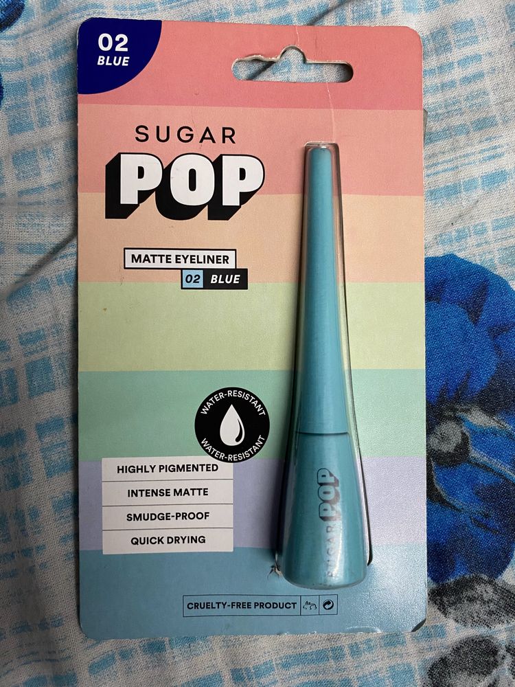Sugar Pop Matte Blue Eye Liner