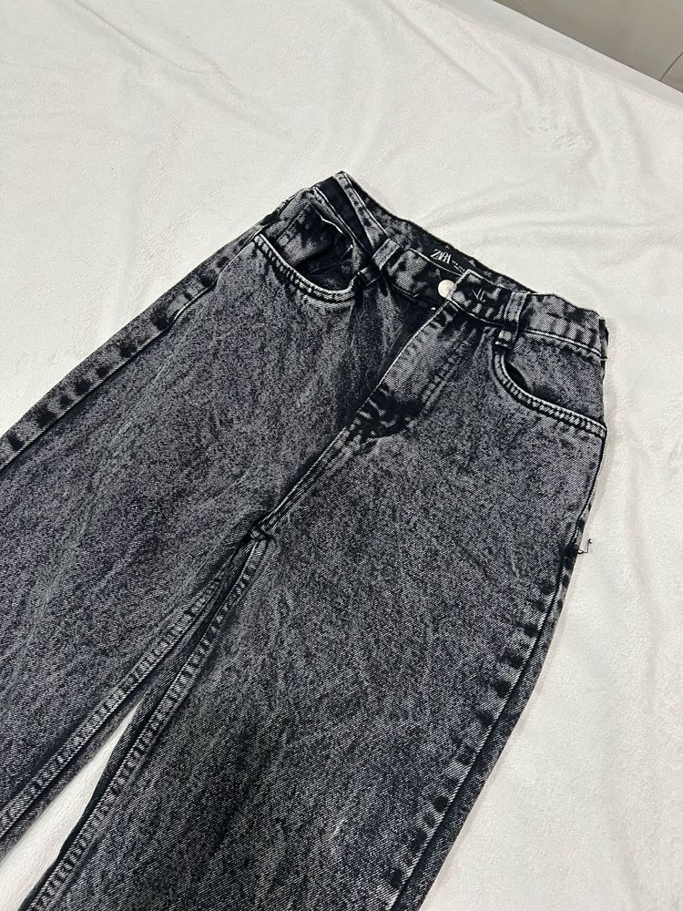Zara Charcoal Straight Fit Jeans