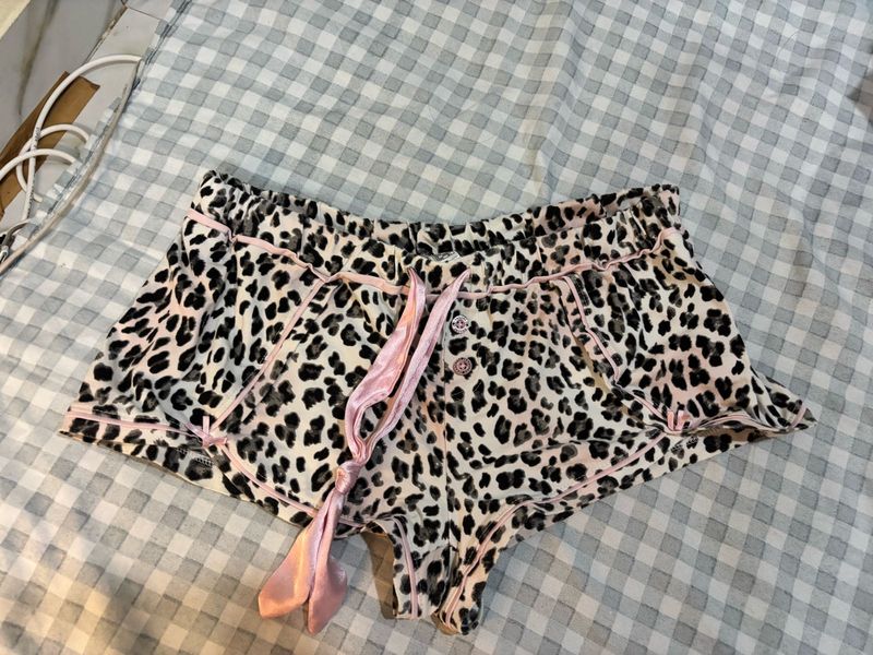 Leopard Print Sleep Shorts