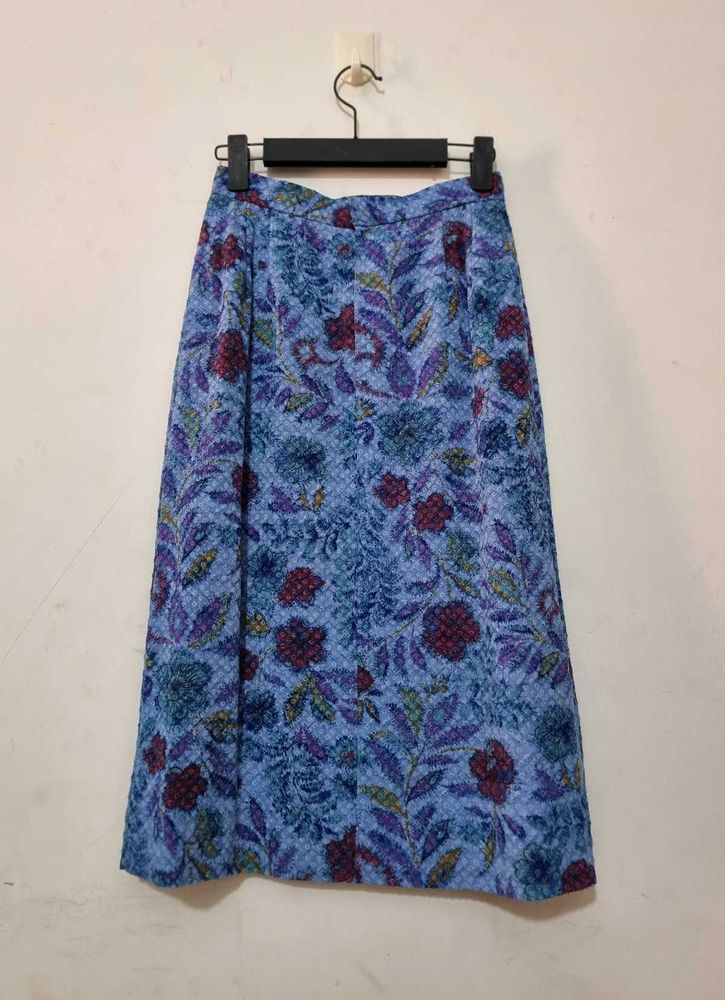 Floral Print Midi Skirt