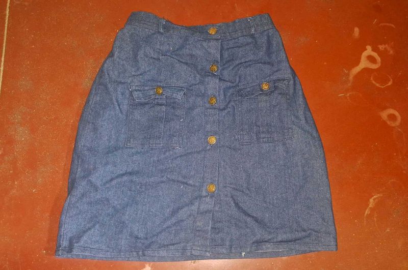Vintage Denim Skirt