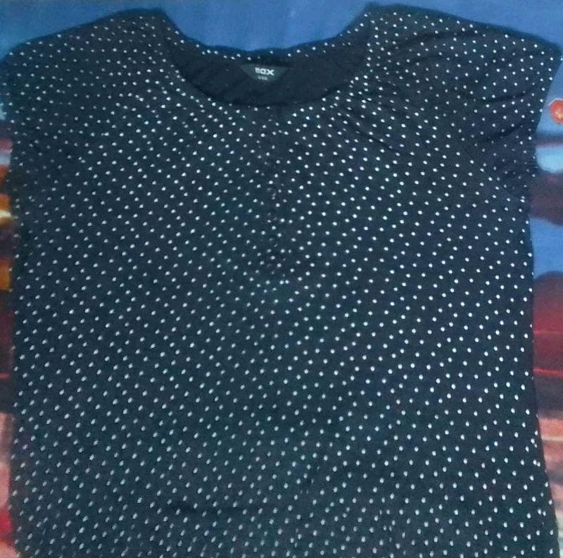 Black Printed Tshirt for Women