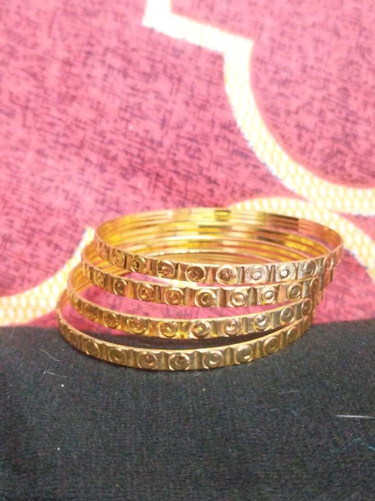 Set of Gold-Tone Bangles