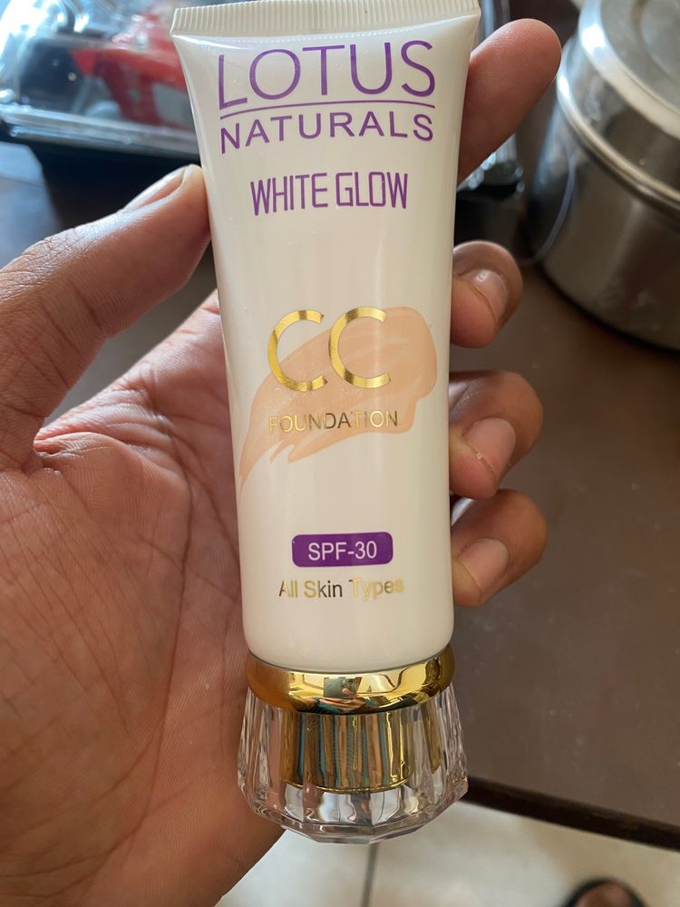 lotus naturals white glow CC foundation All skin t