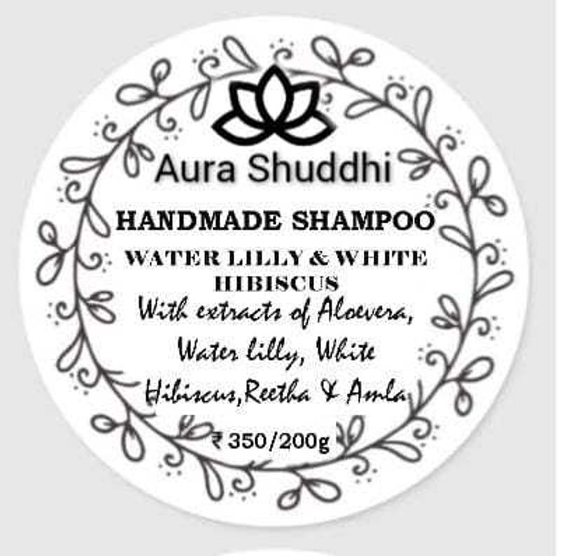 Handcrafted Water Lily &amp; White Hibiscus Shampoo