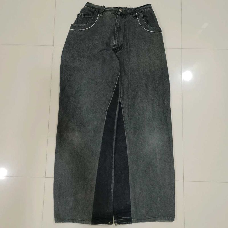 Charcoal Grey Baggy Jeans