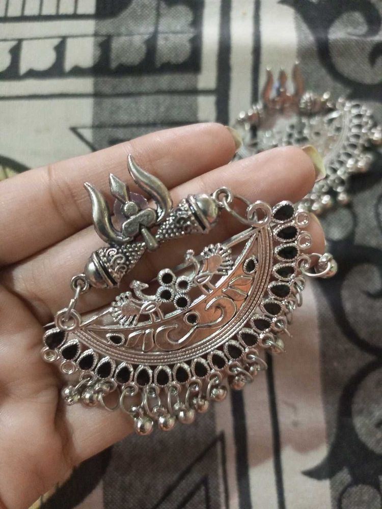 Trishul Pendant Earrings