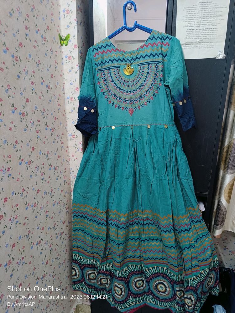 Long Cotton Designer Dress