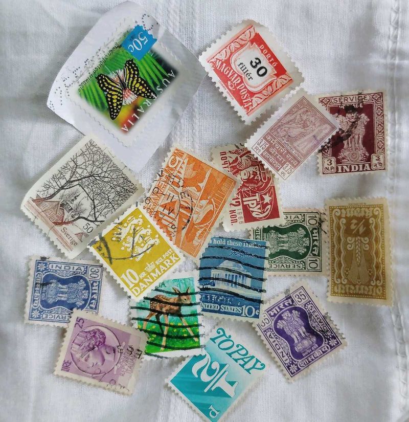 Vintage Stamp Collection 16+ Pcs