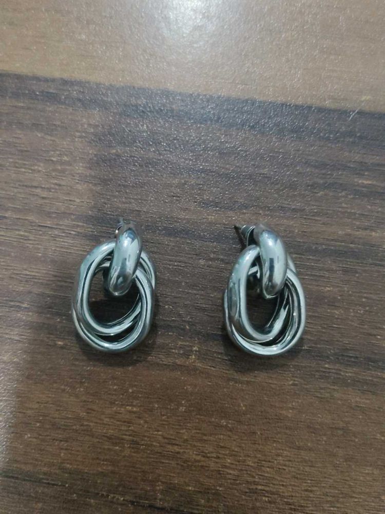 Trendy Silver Earrings