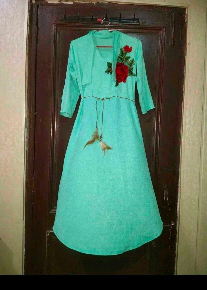 Women Long 1 Piece Birthday Dress