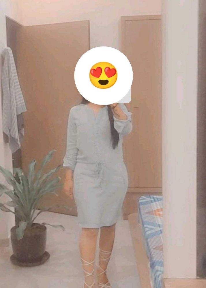 Girls Sky Colour Shirt